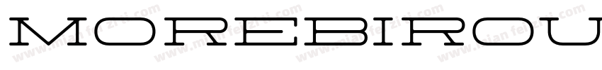 MorebiRoundedBoldltalic Reg字体转换
